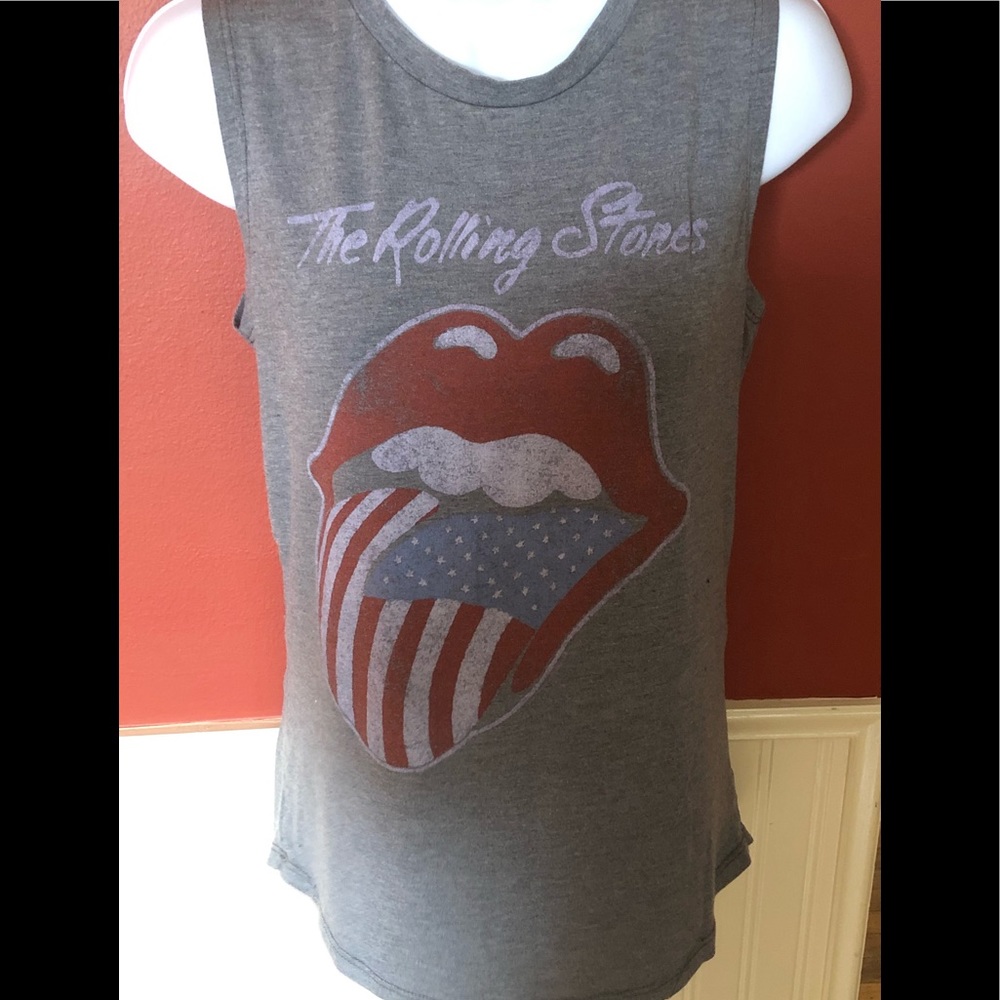 Rolling Stones logo muscle tee